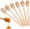6PCS 6-Inch Wooden Honey Dipper Sticks, Stirrer Set for Wedding and Party Favors